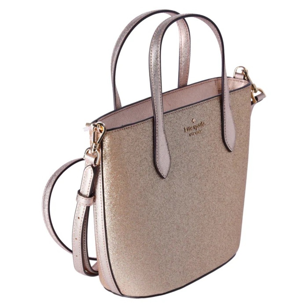 Kate Spade Tinsel Glitter Satchel- Rose Gold